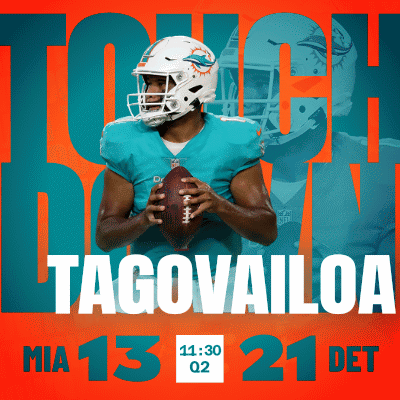 Tua Tagovailoa Touchdown Score GIF