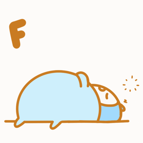 Tubby Blue Cat Passed Out Food Coma GIF