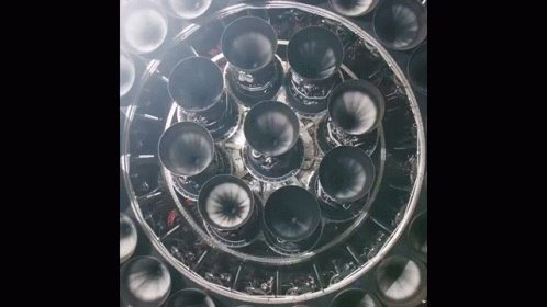 Tubes Stacked In Circular Pattern GIF