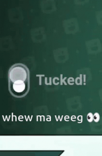 Tucked And Whew Ma Weeg GIF