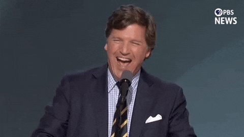 Tucker Carlson Laughing Out Loud GIF
