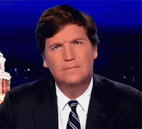 Tucker Carlson Staring To Nothing GIF