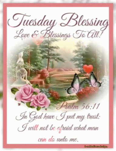 Tuesday Blessing Love and Blessings Poster