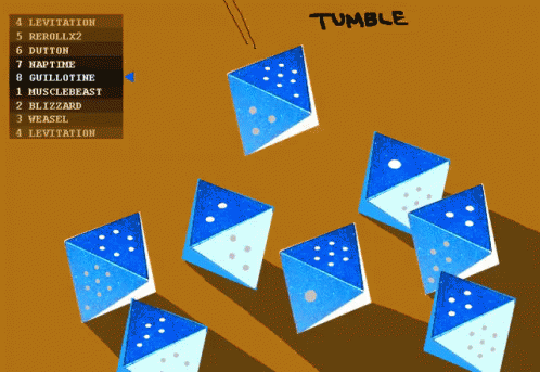 Tumble Game on Computer