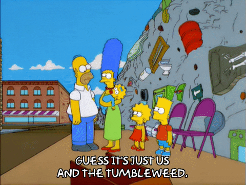 Tumbleweed And The Simpsons GIF