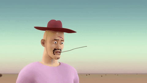 Tumbleweed Farmer Surprised GIF
