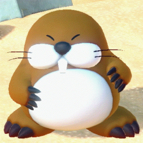 Tummy Monty Mole GIF