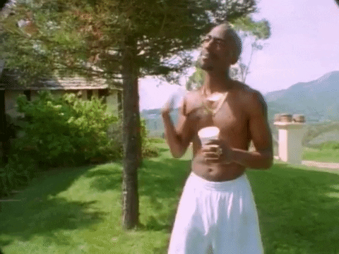 Tupac Holding A Cup GIF