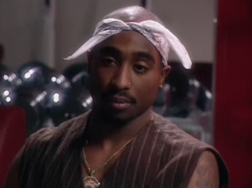 Tupac Holding His Head GIF