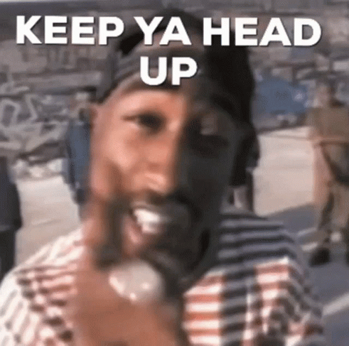 Tupac Shakur Funny Face Talking on Cell Phone With Headphones