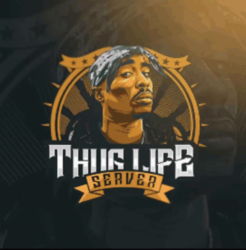 Tupac Shakur Thug Life Logo GIF