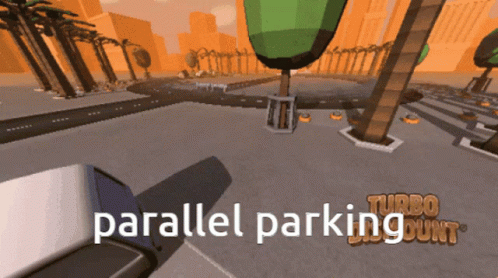 Turbo Dismount Video Game Parallel Parking GIF