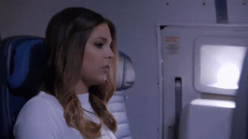 Turbulence Happening Inside A Plane GIF