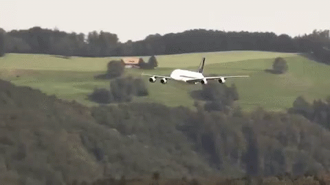 Turbulence Plane Passing By GIF