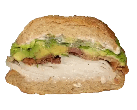 Turkey Avocado Lettuce Sandwich