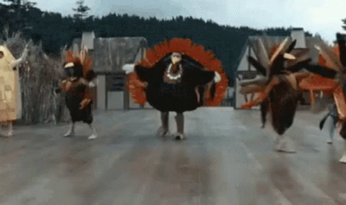 Turkey Dance And Values On Addams Family Thanksgiving GIF