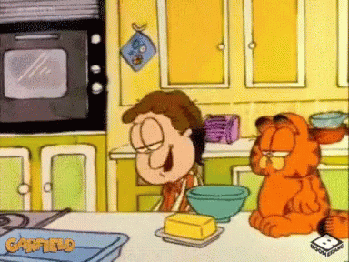 Turkey Day Animated Garfield And Jon GIF