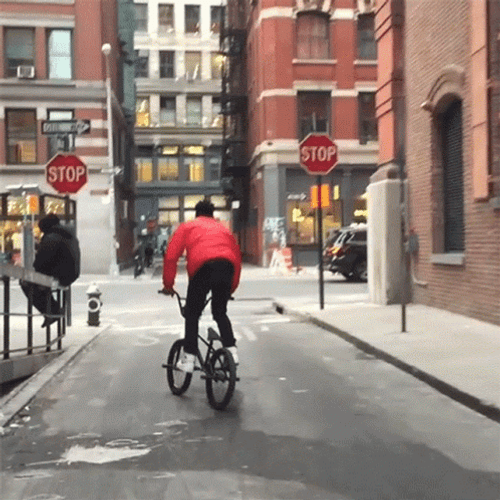 Turn Around Jump Bike Riding Nigel GIF