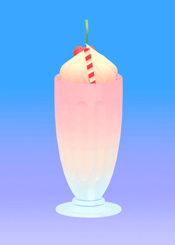 Turn Around Strawberry Milkshake GIF