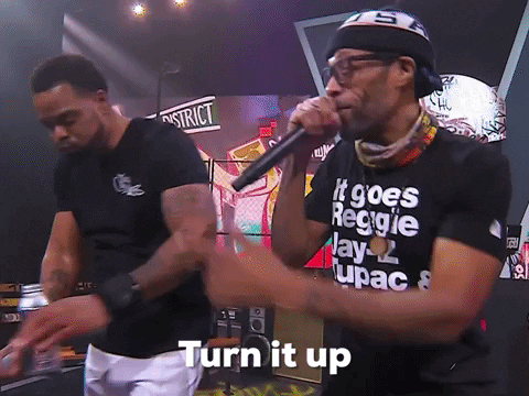 Turn It Up American Rappers Freestyling GIF