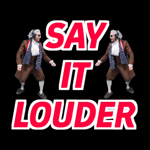 Turn It Up Benjamin Say It Louder GIF