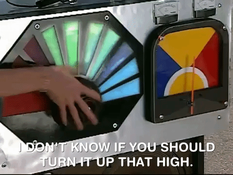 Turn It Up Colorful Dial Increasing Volume GIF