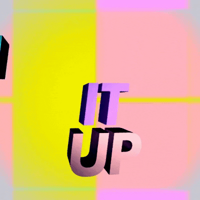 Turn It Up Colorful Mobile Vector Art GIF