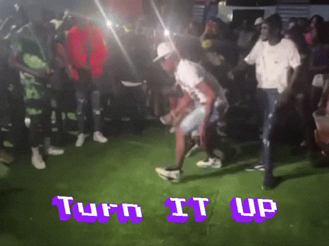 Turn It Up Funny Silly Dance GIF