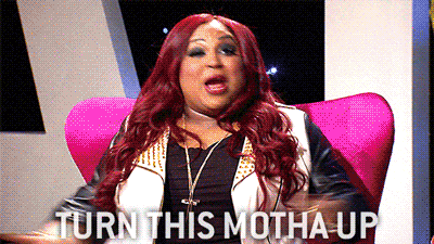 Turn It Up Tanisha Thomas Freaking Out GIF