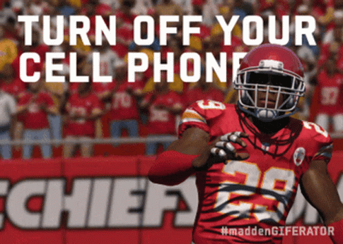 Turn Off Your Cellphone Madden Character GIF