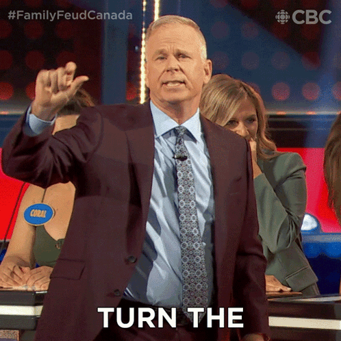 Turn Temperature Down Family Feud Canada Gerry Dee GIF