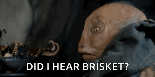 Turning Around When Hearing Brisket GIF