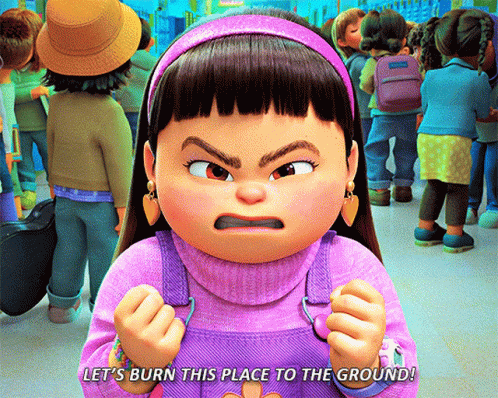 Abby Wants To Burn The Place Turning Red GIF