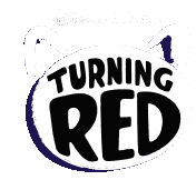 Turning Red Logo Sticker GIF