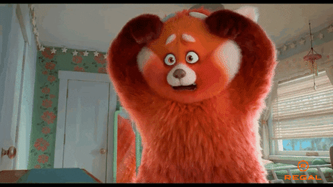 Turning Red Relax Breathe Stay Calm GIF