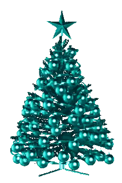 Turquoise Christmas Tree Star