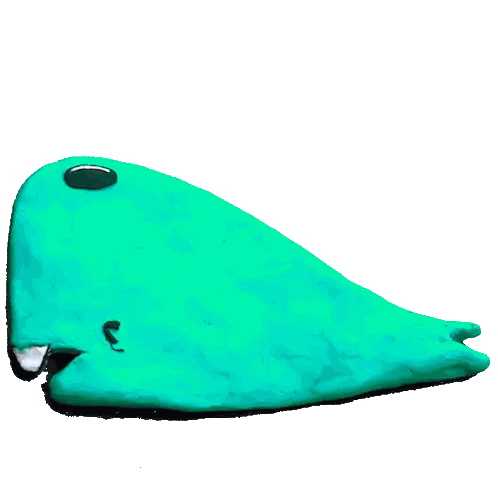 Turquoise Object With Hole