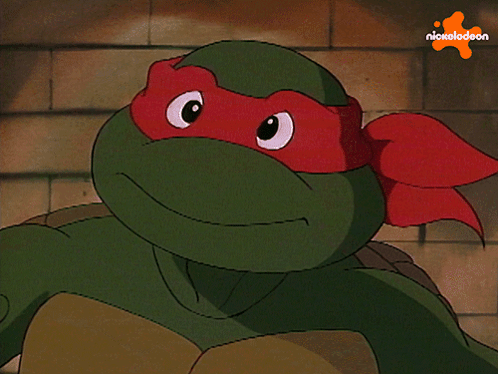 Turtle With Tongue Out Nickelodeon Logo GIF