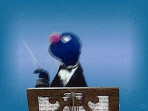 Tuxedo Grover Sesame Street GIF