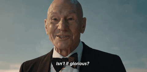 Tuxedo Patrick Stewart GIF