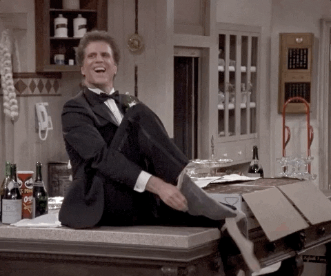 Tuxedo Ted Danson GIF