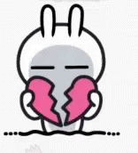 Tuzki Sad Heartbreak GIF