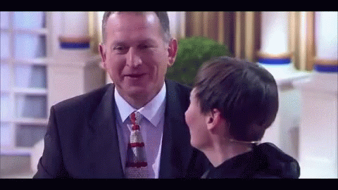 Tv Host Got Throat Punch GIF