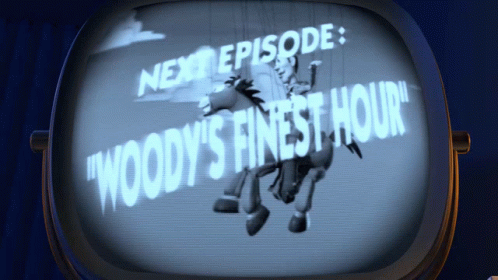TV Screen Displays Woody's Finest Hour