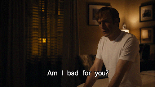 Tv Series Saul Goodman Am I Bad For You GIF
