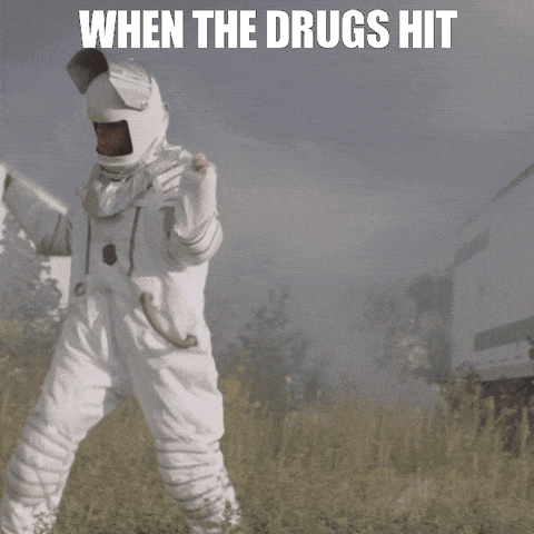 Tweaker Dances When Drugs Hit GIF