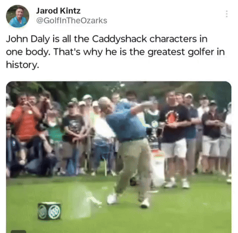 Tweet About John Daly All Caddyshack Characters In One Body GIF