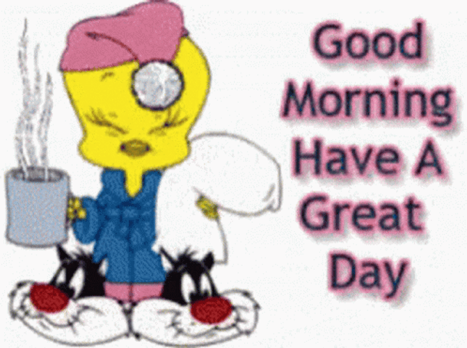 Tweety Bird Animated Good Morning GIF