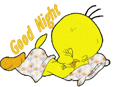 Tweety Bird Sleeping Good Night