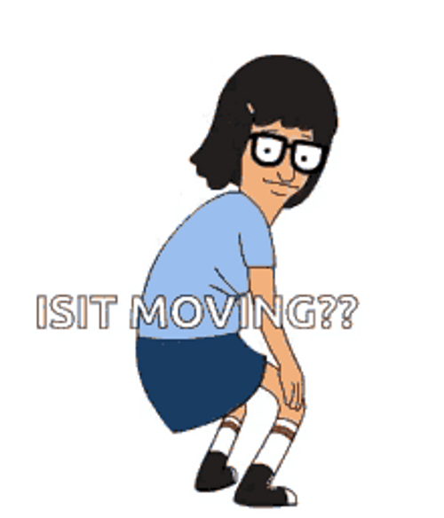 Twerking And Asking Whether It's Moving GIF